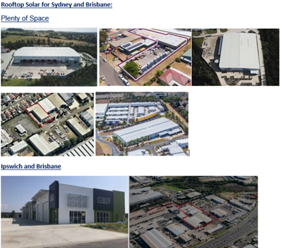 Rooftop solar for Sydney and Brisbane